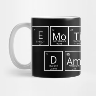 EMOTIONAL DAMAGE PERIODIC TABLE DESIGN Mug